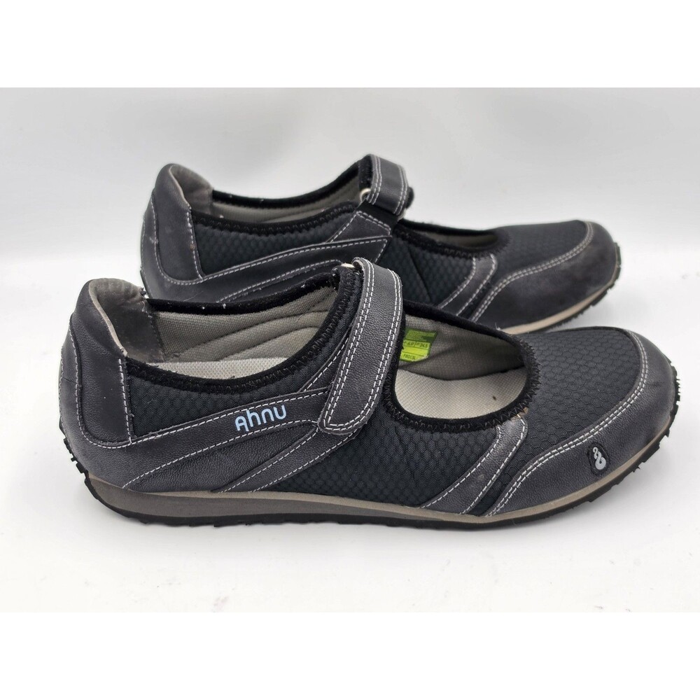 AHNU Shoes Womens Mary Jane Athletic Summer Walking Comfort Black Size 7.5